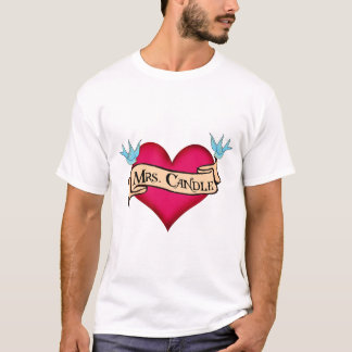 T-shirt Cadeaux faits sur commande de tatouage de coeur et