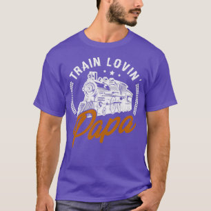 T-shirt Cadeaux ferroviaires pour un ventilateur de train