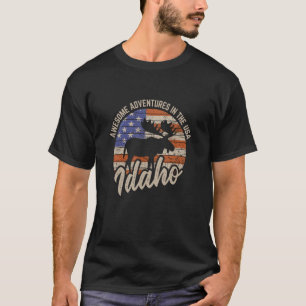 T-shirt Cadeaux Idaho Vêtements Souvenirs USA Amérique Ran