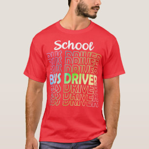 T-shirt Cadeaux Idée Magie Cartoons École Bus Enfants Vous