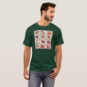 T-Shirt Cadeaux Impression Patchwork 12 Jours De N (Devant entier)