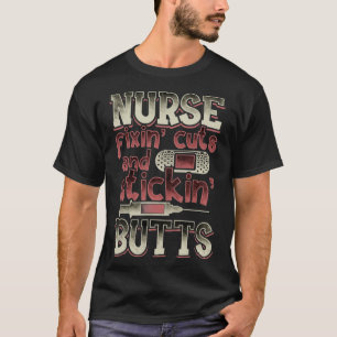 T-shirt Cadeaux Infirmiers Pour Femmes Hommes Drôle Fixe C