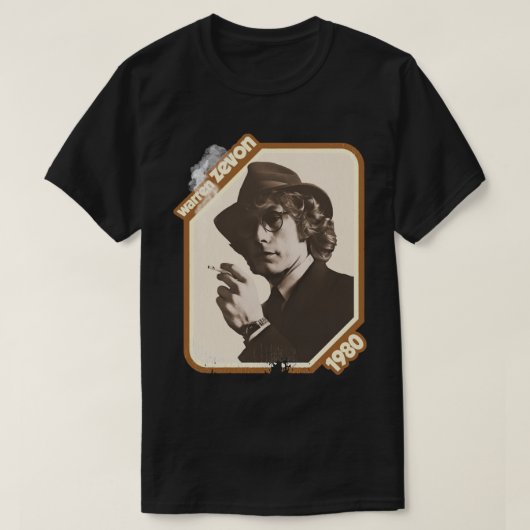 T-shirt Cadeaux Jour Warren Art Zevon Graphisme Pour Les V (Design devant)