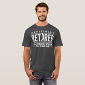 T-shirt Cadeaux officiels à la retraite Golf Papa Golfing  (Devant entier)