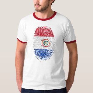 T-shirt Cadeaux paraguayens du drapeau 100% d'empreinte