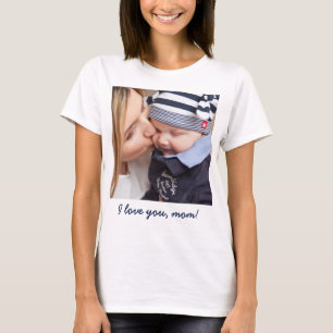 T-shirt Cadeaux Personnalisés Pour Maman Ajouter Votre Pho