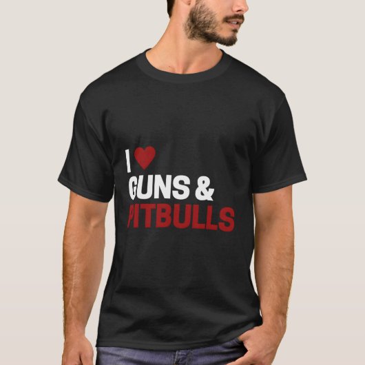 T-shirt Cadeaux Pitbull Pour Hommes Et Femmes J'Aime Les A (Devant)