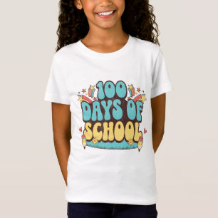 T-Shirt Cadeaux pour enseignants crayon 100 jours d'école