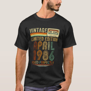 T-shirt Cadeaux Rétro 39 Ans Pour Hommes D'avril 1986 39 A