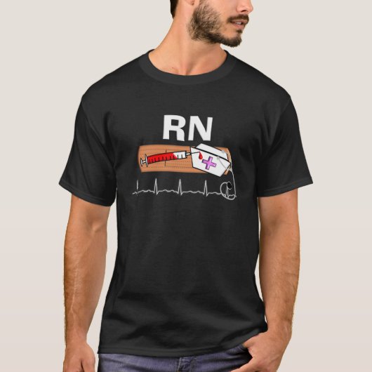 T-shirt Cadeaux "RN " d'infirmier autorisé (Devant)