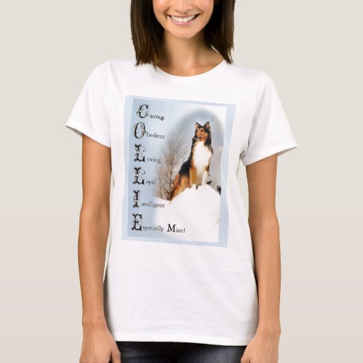 T-shirt Cadeaux Sable Rough Collie (Devant)