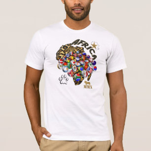 T-shirt Cadeaux sauvages de football de style de safari de