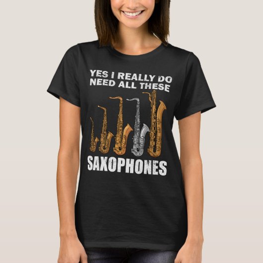 T-shirt Cadeaux Saxophonistes Jazz Musique Cadeaux Femmes (Devant)