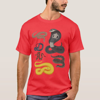 T-shirt Cadeaux Types de serpents reptiles Animaux