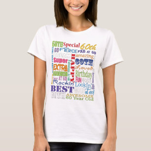 T-shirt Cadeaux Uniques Et Spéciaux De Fête Du 60E Anniver