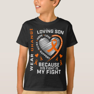 T-shirt Cadeaux Vêtements Orange Fils Sclérose en plaques