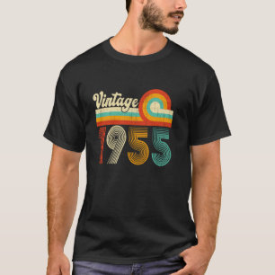 T-shirt Cadeaux vintage 1955 rétro 70 ans 70 ans Hommes Fe