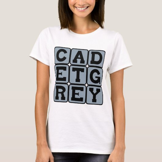 T-shirt Cadet Grey, Couleur (Devant)