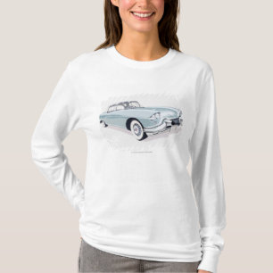 T-shirt Cadillac 1957 avec la silhouette du conducteur à