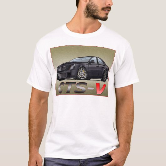 T-shirt Cadillac CTS_V (Devant)