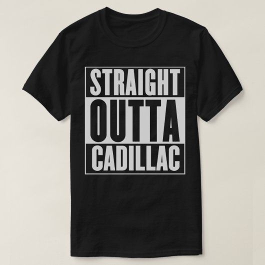 T-shirt Cadillac En Face De Cadillac  (Design devant)