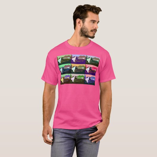 T-shirt Cadillac En Style Warhol (Devant entier)