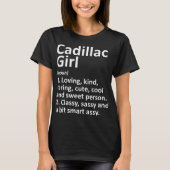 T-shirt CADILLAC GIRL MI MICHIGAN Funny City Home Roots Gi (Devant)