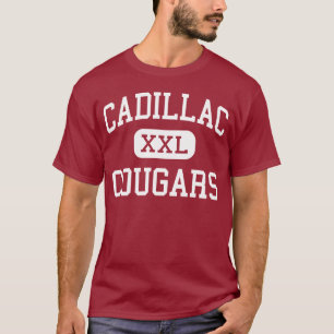 T-shirt Cadillac - pumas - milieu - Detroit Michigan