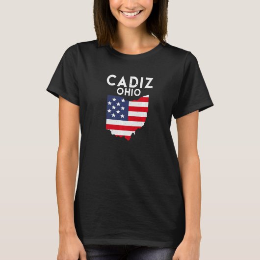 T-shirt Cadiz Ohio USA State America Travel Ohioan (Devant)