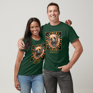T-shirt Cadre Abstrait Vert Orange Créer Votre Propre Phot