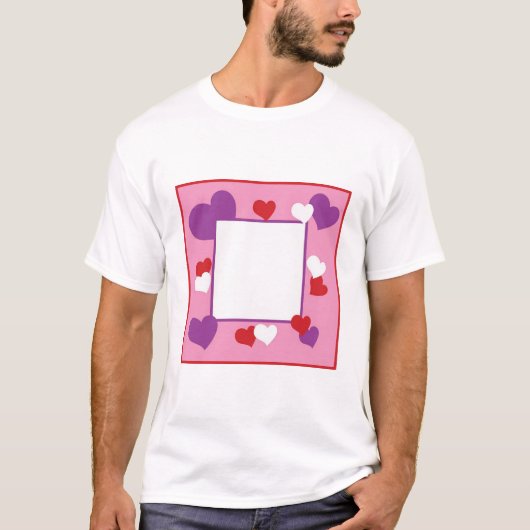 T-shirt Cadre de coeur (Devant)