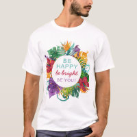 Cadre de couronne tropicale coloré avec une citati