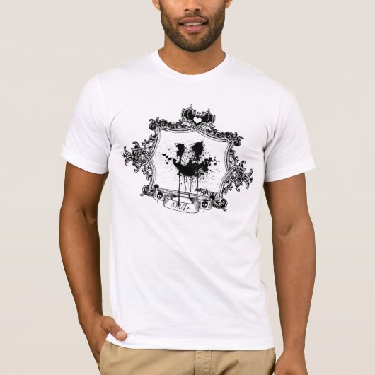 T-shirt Cadre de floc de sourire (Devant)