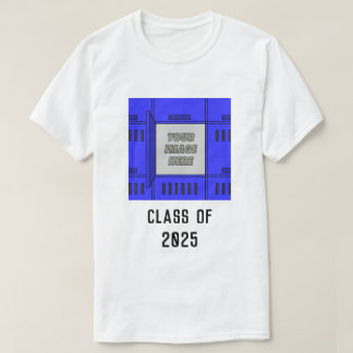 T-shirt Cadre Open Locker personnalisable bleu