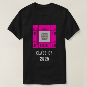 T-shirt Cadre Open Locker personnalisable rose vif