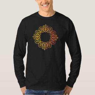 T-shirt Cadre ornemental vintage bordure décorative élégan