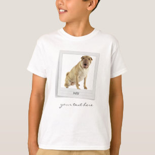 T-shirt Cadre photo d'anniversaire de l'animal personnalis