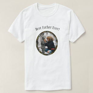 T-shirt Cadre photo de la famille du meilleur père