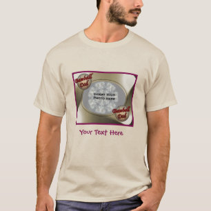 T-shirt Cadre photo papa de base-ball Personnalisé
