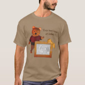 T-shirt Cadre photo personnalisé de l'ours mignon (Devant)