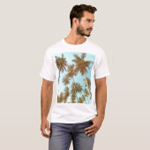 T-shirt Cadre tropical : Palmiers Abstraits (Devant entier)