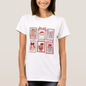 T-shirt Cadres de Noël mignons Coquette (Devant)
