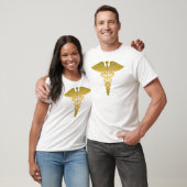 T-shirt Caducée d'or (Unisexe)