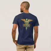 T-shirt Caducée d'or (ORTHO) (Dos entier)