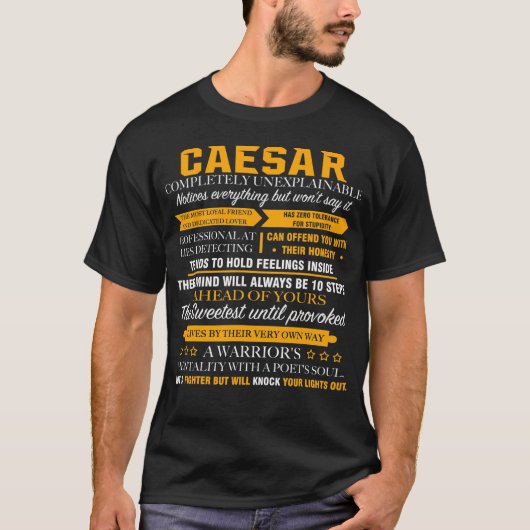 T-shirt CAESAR complètement inexplicable (Devant)