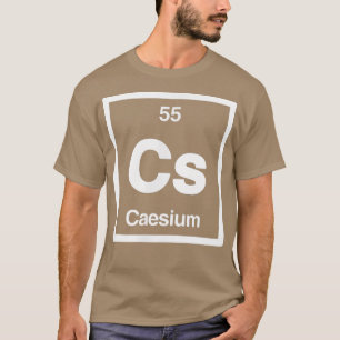 T-shirt Caesium - Cs - Tableau Périodique des éléments - S