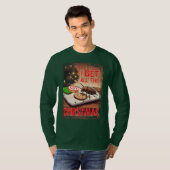 T-shirt Cafard de Noël mangeant des cookies avec un pull m (Devant entier)