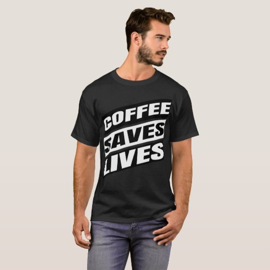 T-shirt café (Devant entier)