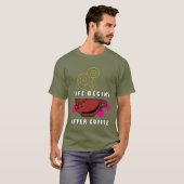 T-shirt café (Devant entier)