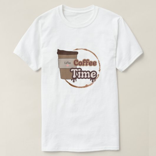 T-shirt café (Design devant)